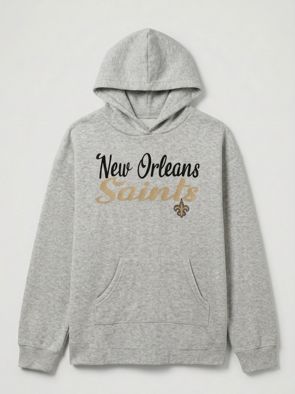 NFL Team Apparel Size XL New Orleans Saints lightweight fleece pullover hoodie